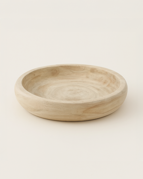 Paulownia Wood Bowl – Large, Grey