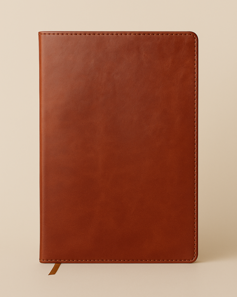 Leatherette Ruled Journal – Brown, 192 Pages