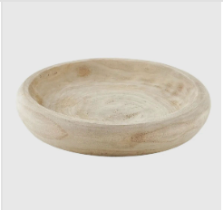 Paulownia Wood Bowl – Large, Grey